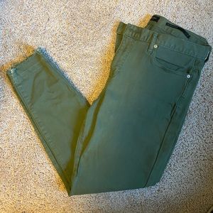 banana republic olive mid rise skinny jeans